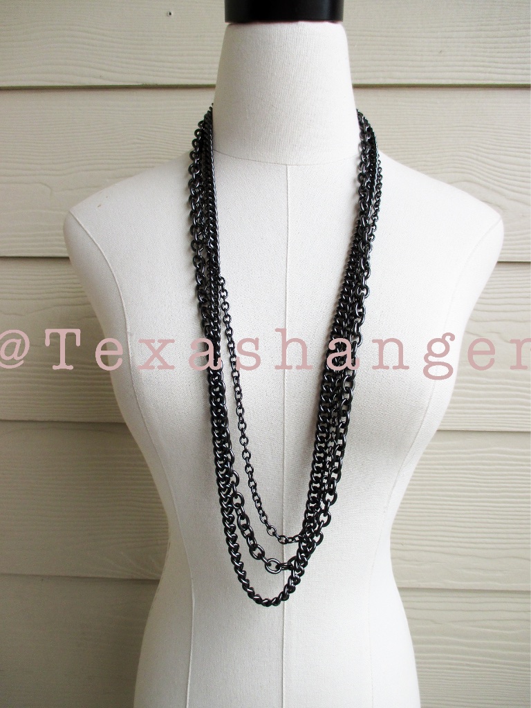 New Coach Signature Op-Art Necklace